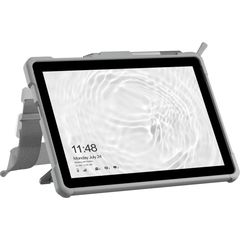 Handyhülle Urban Armor Gear UAG Plasma für Microsoft Surface Go 3, robuster Schutz in Grau/Weiß mit Platz für Stift.