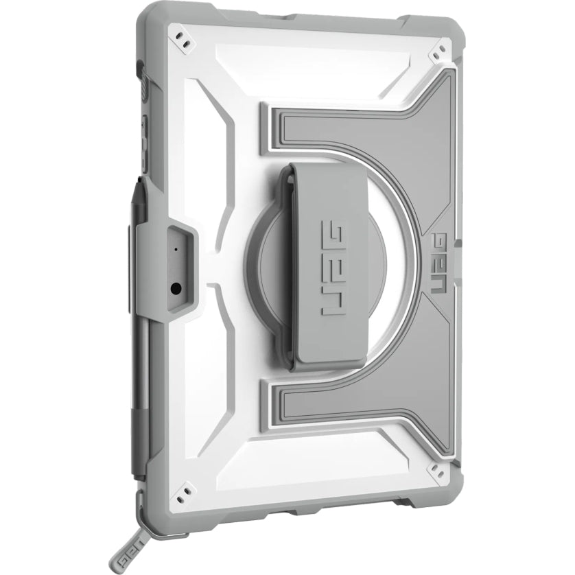 Urban Armor Gear UAG Plasma Hülle für Microsoft Surface Go 3 in Grau/Weiß, robust und stylisch mit Stifthalter.