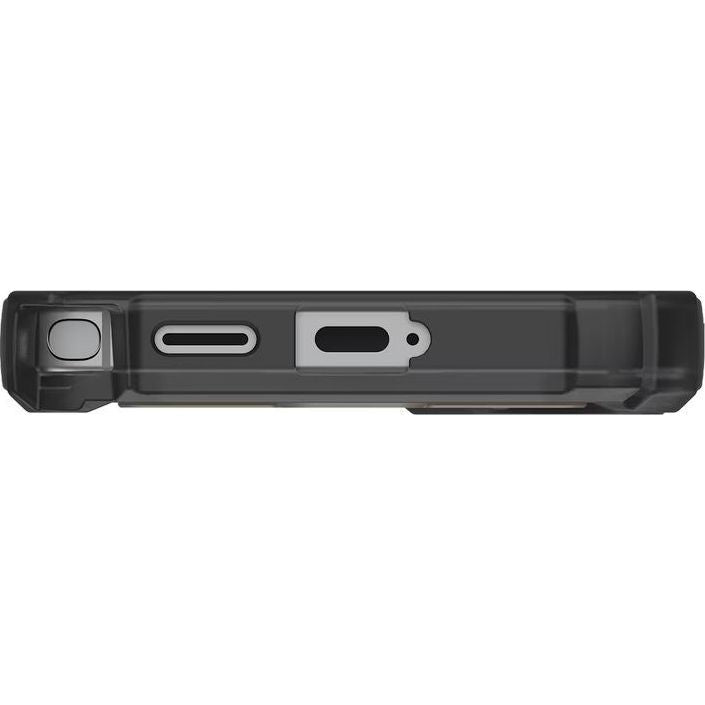Handyhülle für Galaxy S26 Ultra, Urban Armor Gear Plasma XTE 360 Mag mit MagSafe, Transparent und Grau mit orangem Element