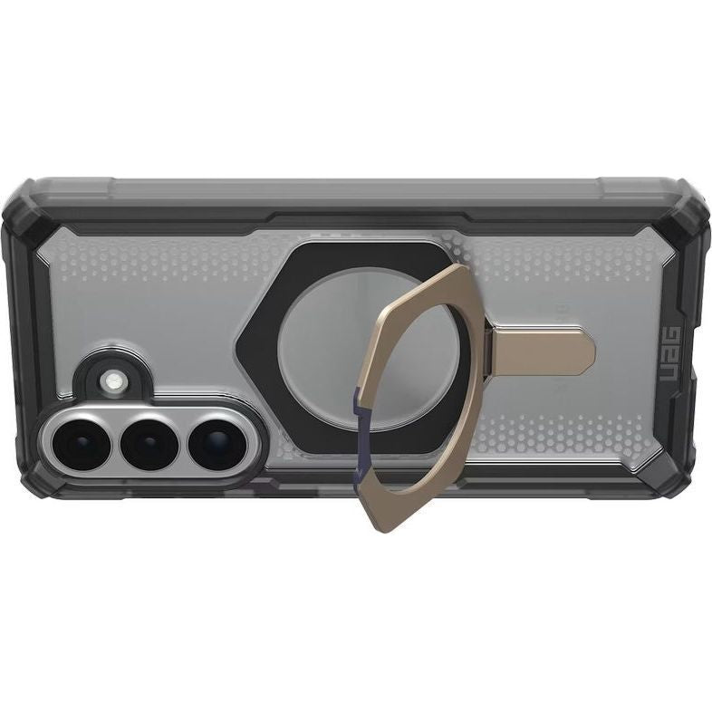 Handyhülle für Galaxy S26, Urban Armor Gear Plasma XTE Mag mit MagSafe, Transparent und Grau mit titan Element
