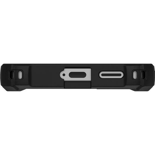 Handyhülle für Galaxy S26, Urban Armor Gear Plasma XTE Mag mit MagSafe, Durchscheinend und schwarz mit orangem Element