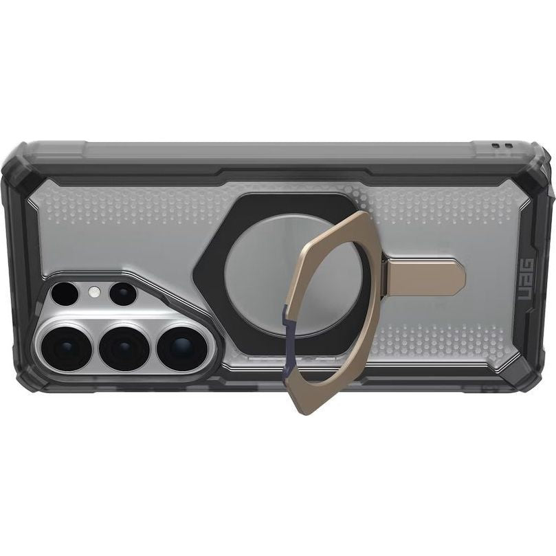 Handyhülle für Galaxy S26 Ultra, Urban Armor Gear Plasma XTE Mag mit MagSafe, Transparent und Grau mit titan Element