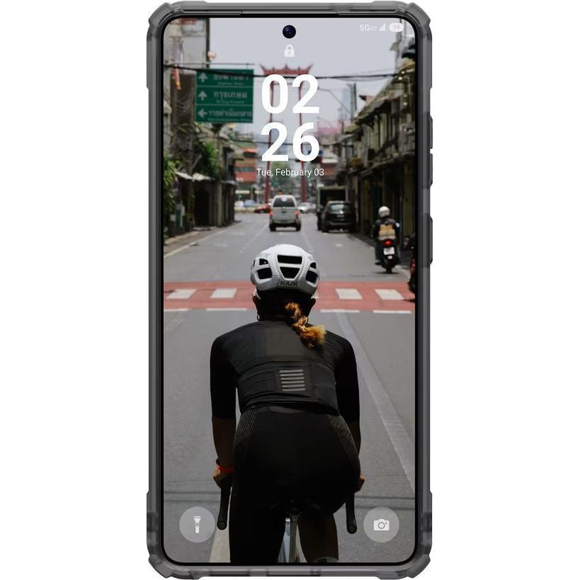 Handyhülle für Galaxy S26 Ultra, Urban Armor Gear Plasma XTE Mag mit MagSafe, Transparent und Grau mit titan Element