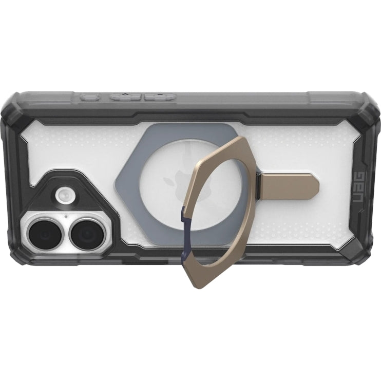 Handyhülle für iPhone 17, Urban Armor Gear Plasma XTE Mag mit MagSafe, Transparent mit schwarzen Rahmen