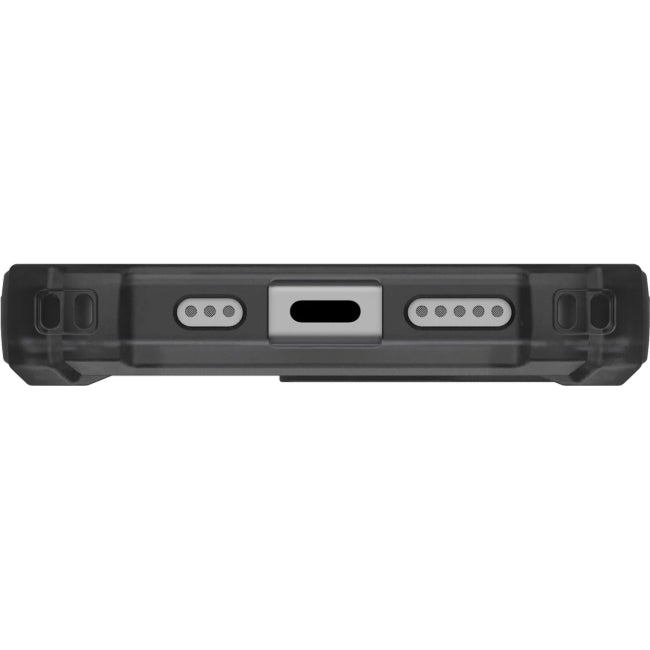 Handyhülle für iPhone 17, Urban Armor Gear Plasma XTE Mag mit MagSafe, Transparent mit schwarzen Rahmen