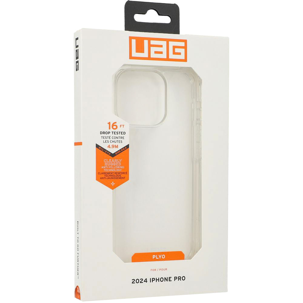 Handyhülle für iPhone 16 Pro, Urban Armor Gear Plyo, Transparent