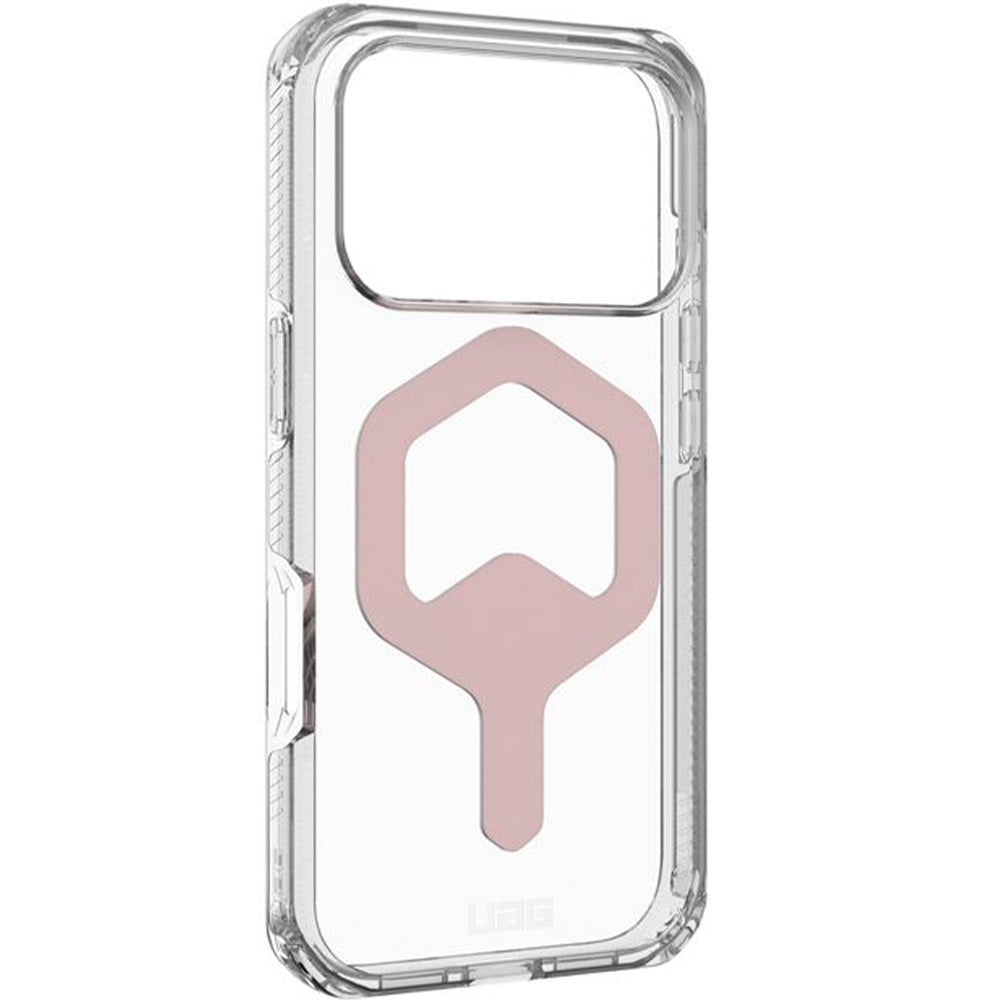 Handyhülle für iPhone 17 Pro, Urban Armor Gear Plyo Mag mit MagSafe, Transparent-Rosa
