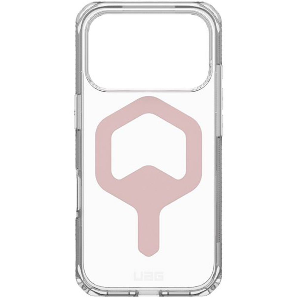 Handyhülle für iPhone 17 Pro, Urban Armor Gear Plyo Mag mit MagSafe, Transparent-Rosa