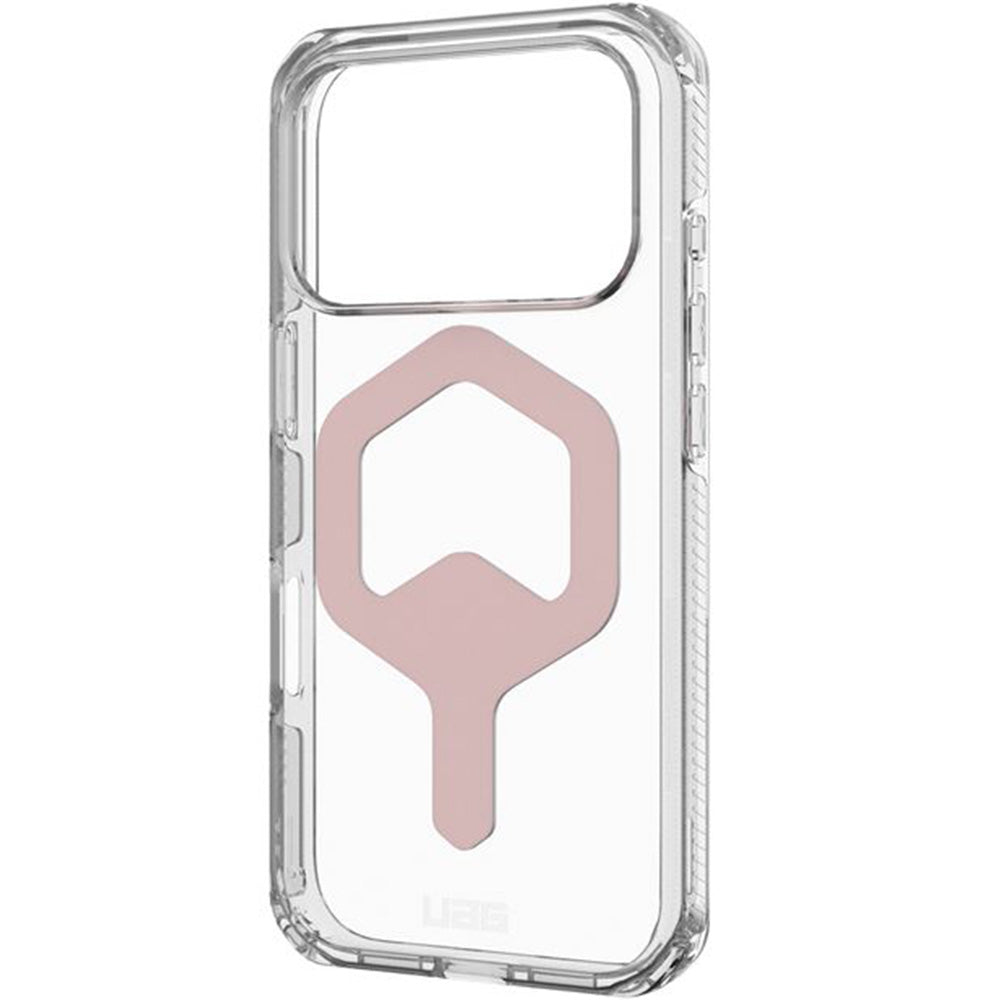 Handyhülle für iPhone 17 Pro, Urban Armor Gear Plyo Mag mit MagSafe, Transparent-Rosa