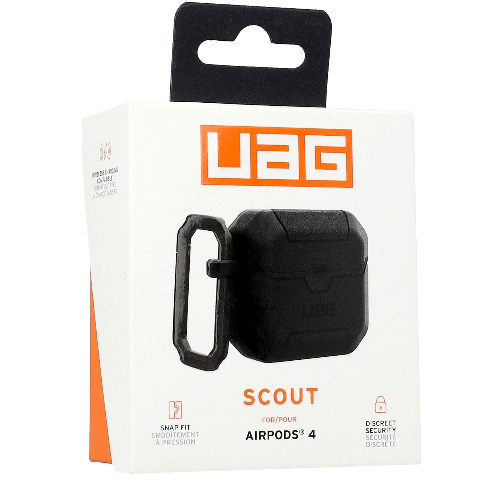 Schutzhülle für Apple AirPods 4, Urban Armor Gear UAG Scout, Schwarz