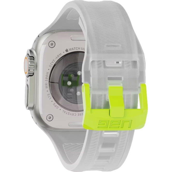 Armband für Apple Watch 49/46/45/44mm, Urban Armor Gear Scout, Rauchig mit Neon