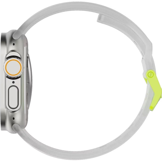 Armband für Apple Watch 49/46/45/44mm, Urban Armor Gear Scout, Rauchig mit Neon