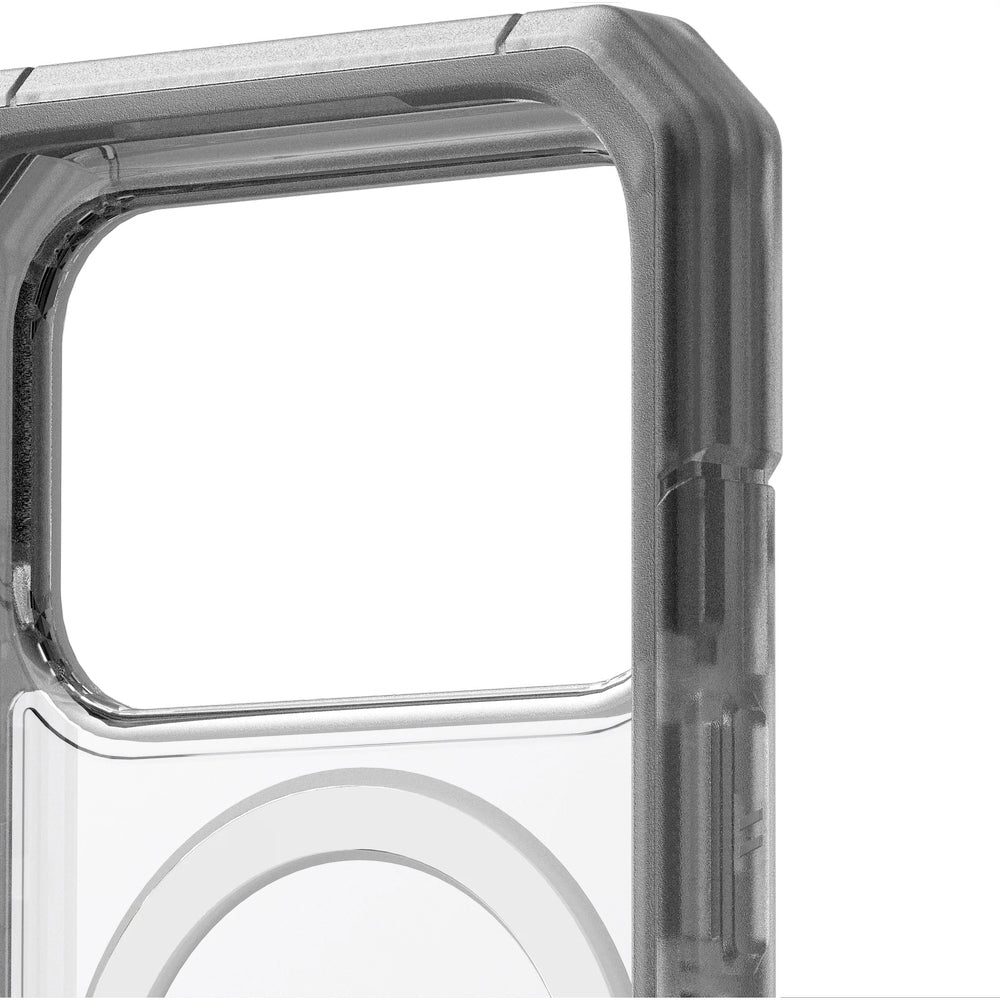 Handyhülle für iPhone 17 Pro, Urban Armor Gear Trooper Mag, Transparent mit schwarzen Rahmen