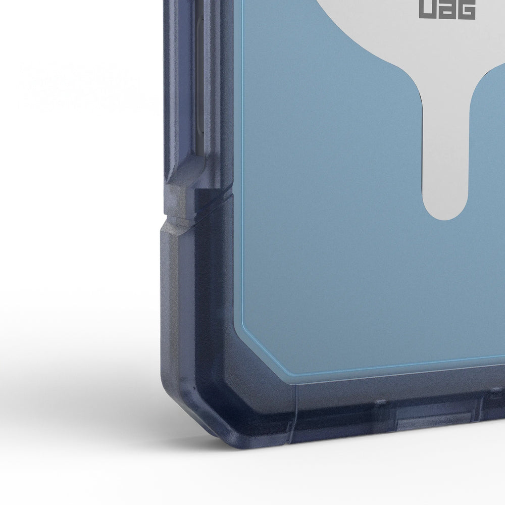 Handyhülle für iPhone 17 Pro Max, Urban Armor Gear Trooper Mag, Blau und Transparent