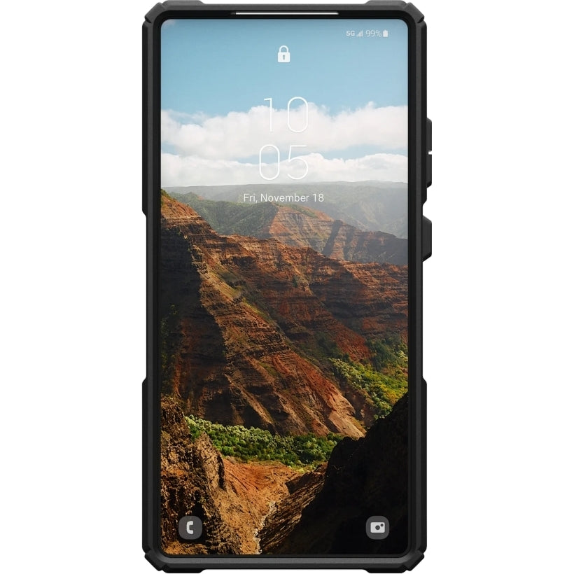 Handyhülle für Galaxy S25 Ultra, Urban Armor Gear Plasma XTE, Schwarz