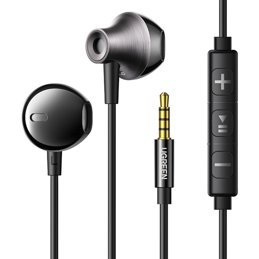 Kabelgebundene In-Ear-Kopfhörer mit Mini-Jack 3,5 mm, Ugreen EP106, Schwarz