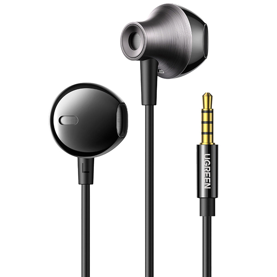 Kabelgebundene In-Ear-Kopfhörer mit Mini-Jack 3,5 mm, Ugreen EP106, Schwarz