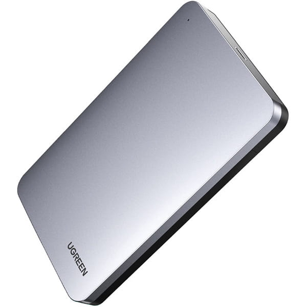HDD-Gehäuse mit USB-A-USB-C-Kabel 0,5 m, Ugreen CM300, SATA 2,5'' 3.0 (6 Gbps), Grau