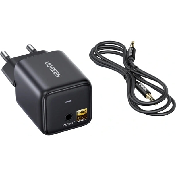 Adapter Bluetooth 6.0 Audio-Empfänger, 3.5 mm Klinke, UGREEN BT523, Schwarz