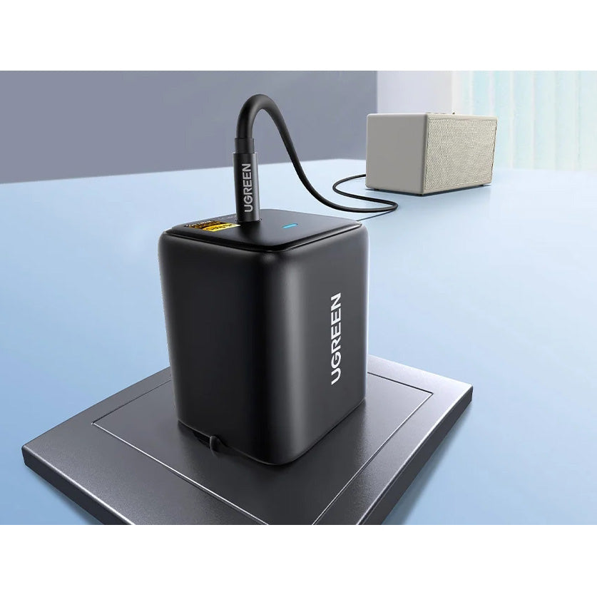 Adapter Bluetooth 6.0 Audio-Empfänger, 3.5 mm Klinke, UGREEN BT523, Schwarz