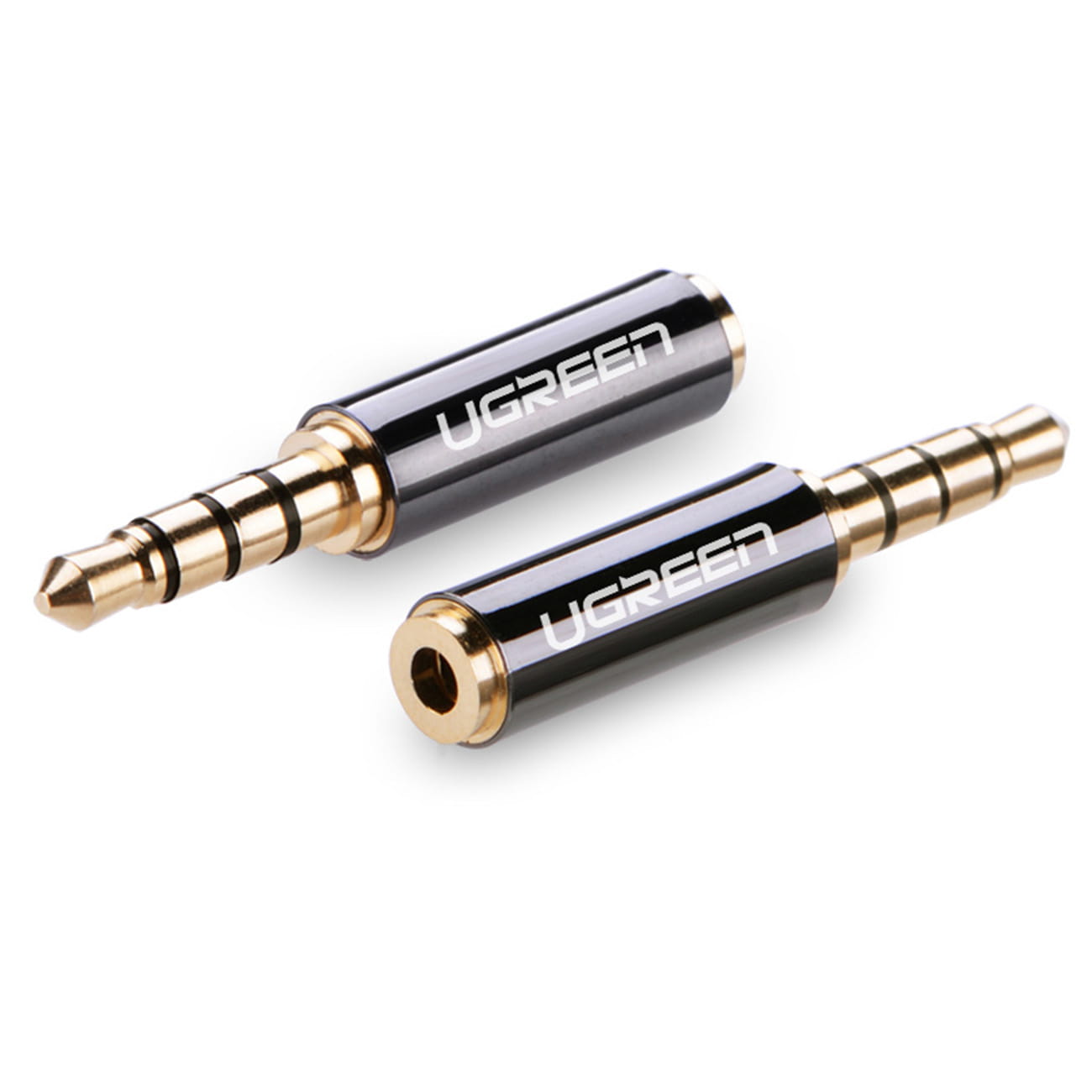 Audio-Adapter von 3.5mm Mini-Jack (Stecker) auf 2.5mm (Buchse), Ugreen, Schwarz