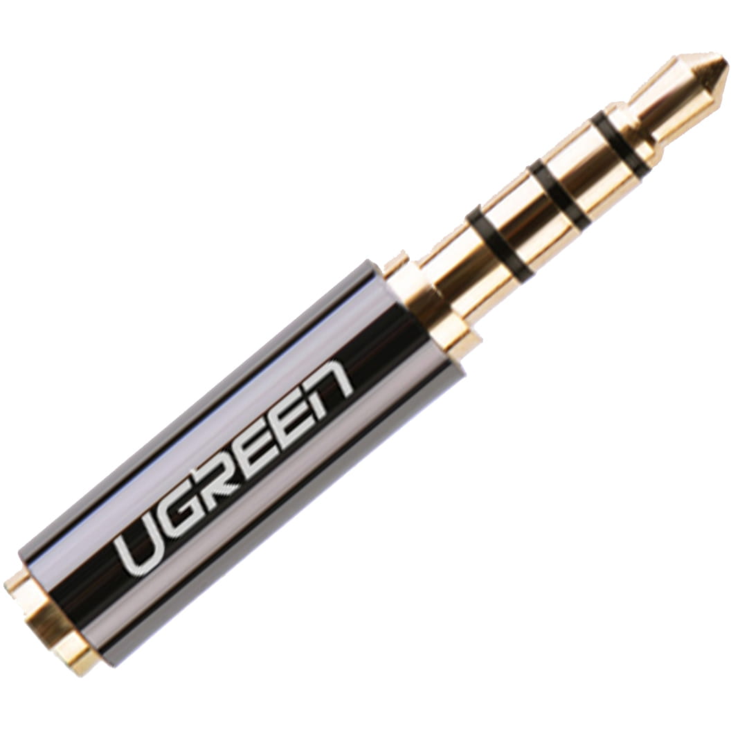 Audio-Adapter von 3.5mm Mini-Jack (Stecker) auf 2.5mm (Buchse), Ugreen, Schwarz
