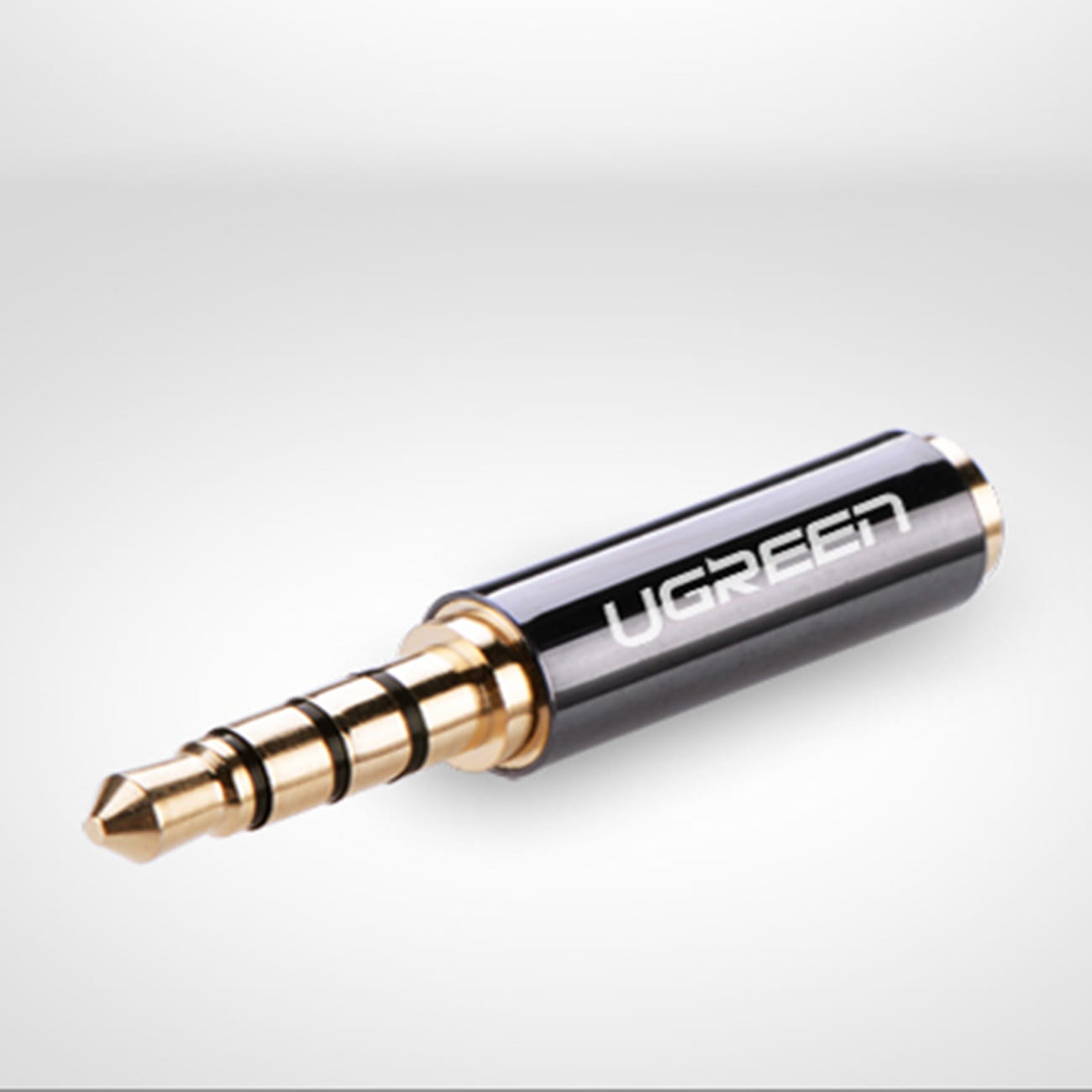 Audio-Adapter von 3.5mm Mini-Jack (Stecker) auf 2.5mm (Buchse), Ugreen, Schwarz