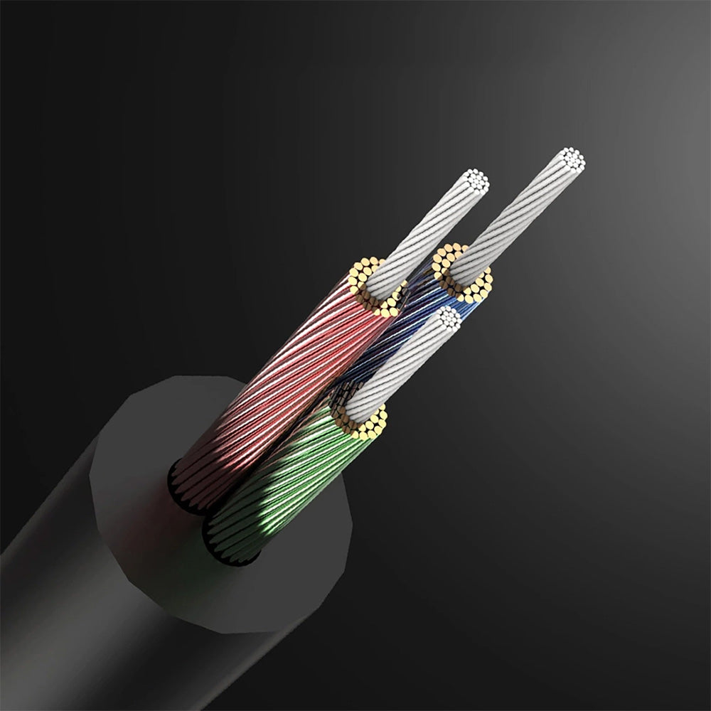 Kabel AUX 3,5 mm Mini Jack (2x männlich), 5m, Ugreen AV119, Schwarz-Grau