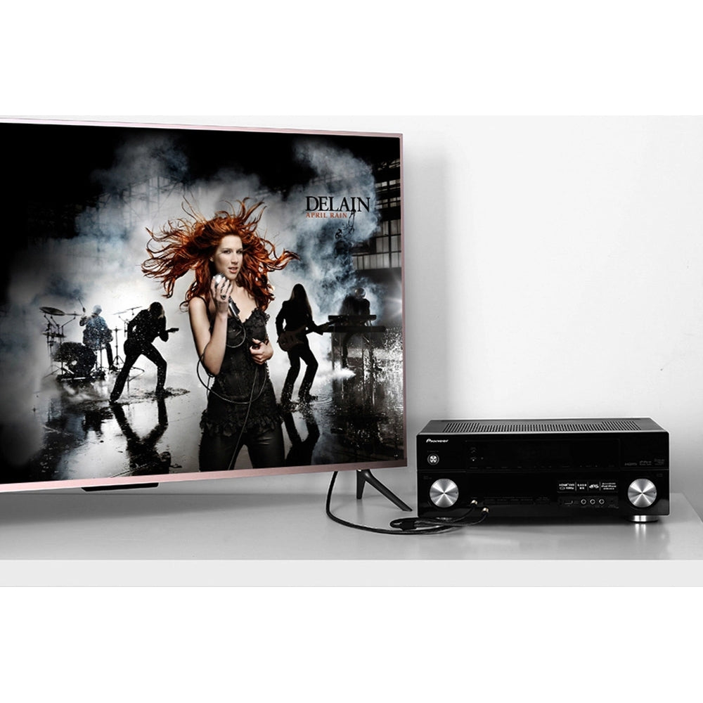 Audiokabel Mini-Jack 3.5mm auf 2x Jack 6.35mm, Ugreen AV126, 2m, Schwarz