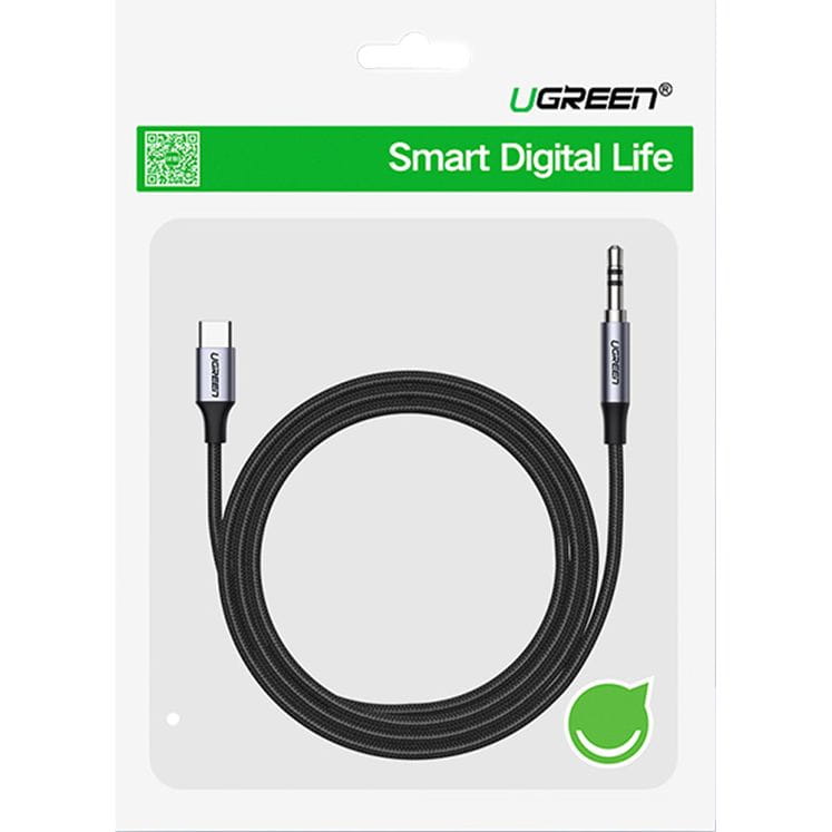 Ugreen Kabel USB-C - Audio AUX 3,5 mm Mini-jack 1m, Grau