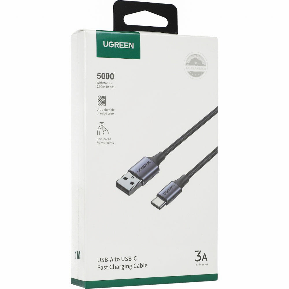 Ugreen 60126 USB - USB-C QC 3.0 Kabel, 1 m, 3A, Grau