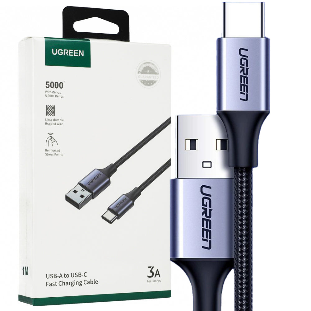 Ugreen 60126 USB - USB-C QC 3.0 Kabel, 1 m, 3A, Grau