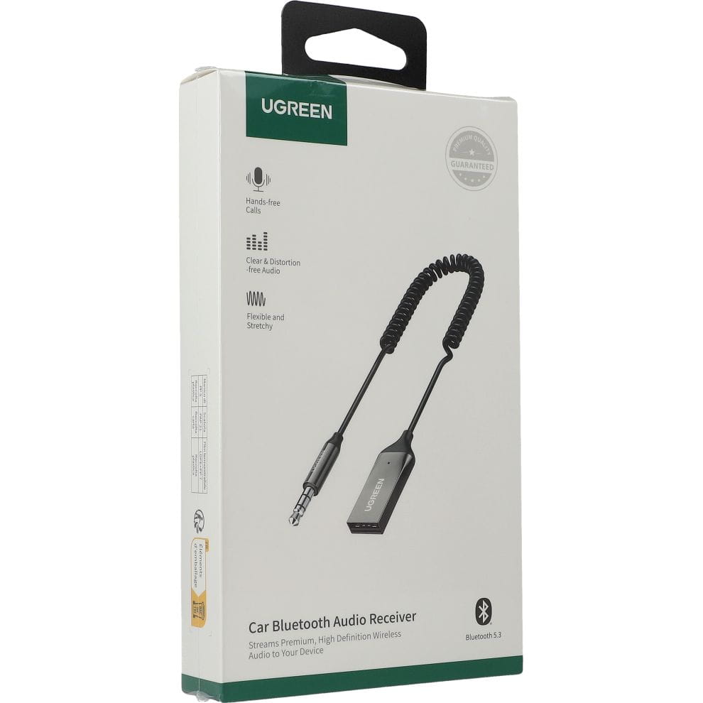 Audio-Adapter Bluetooth 5.3 USB auf 3.5 mm Mini-Jack, Ugreen CM309, AUX 3.5mm, Schwarz