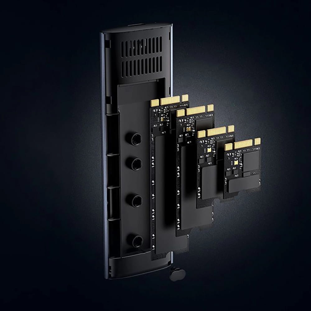 Festplattenfach, Festplattengehäuse für M.2 NVMe SSD mit USB-C 3.2-Anschluss, 10 Gbps, Ugreen CM400, Grau