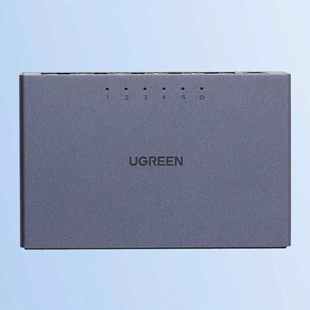 Switch Gigabit Ethernet 5-Port 1Gb/s, 5x RJ45, Ugreen CM633, Grau