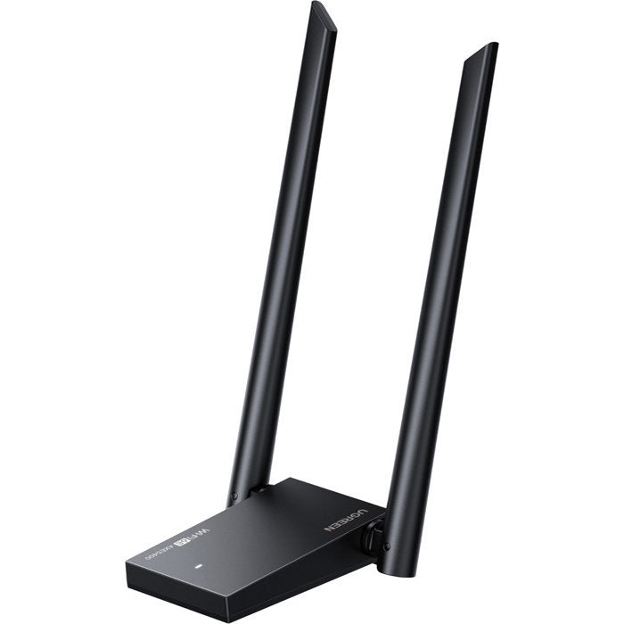 Netzwerkadapter, Netzwerkkarte Wi-Fi 6E AXE5400, 2.4/5/6 GHz, 574/2402/2402 Mb/s, USB-C, Ugreen CM787, Schwarz