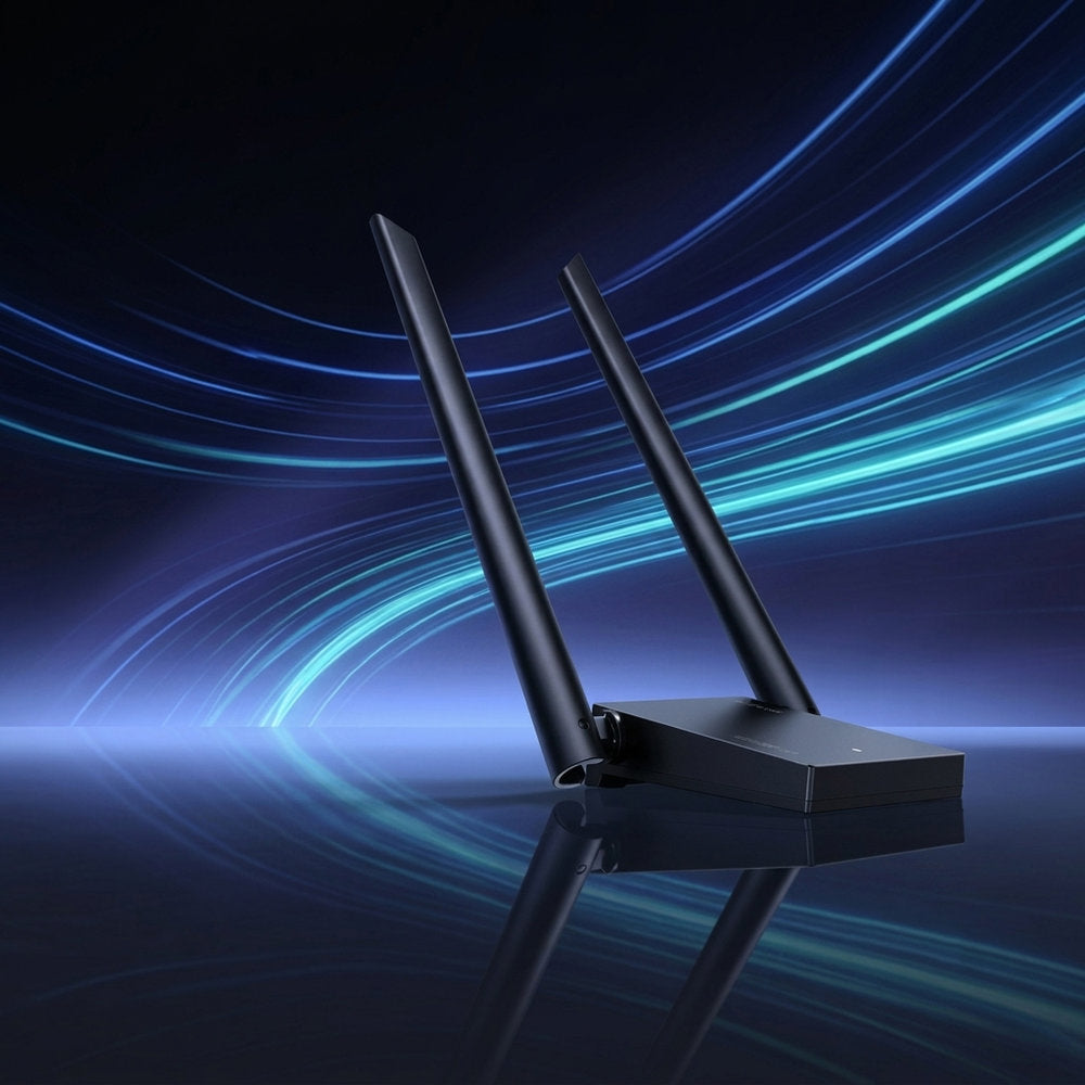 Netzwerkadapter, Netzwerkkarte Wi-Fi 6E AXE5400, 2.4/5/6 GHz, 574/2402/2402 Mb/s, USB-C, Ugreen CM787, Schwarz
