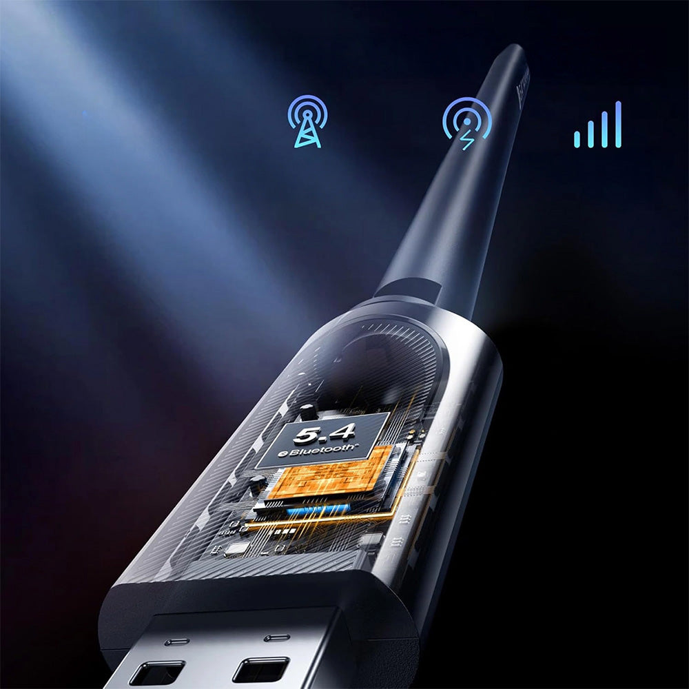 Wireless Adapter für USB-A-Anschluss mit WiFi 6 / Bluetooth 5.4 Antenne, 600 Mbit/s, Ugreen CM845, Schwarz
