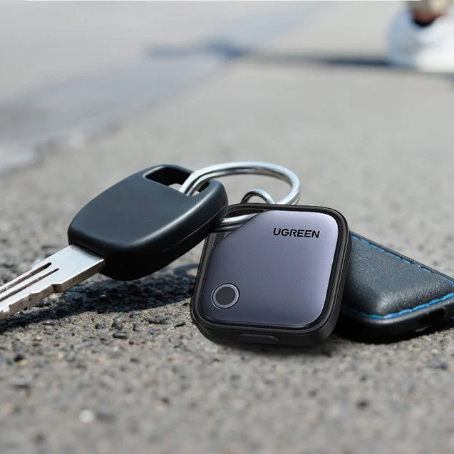 Tracker mit Apple Find My und Android Find Hub, Ugreen Smart Pro CM916, Bluetooth, USB-C, Grau