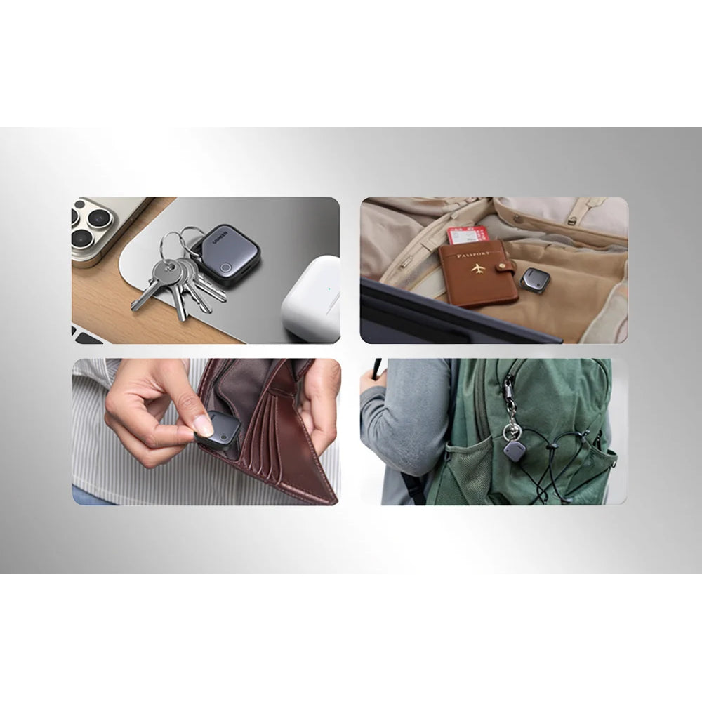 Tracker mit Apple Find My, Ugreen Smart Find CM919 v2, Bluetooth, USB-C, Grau