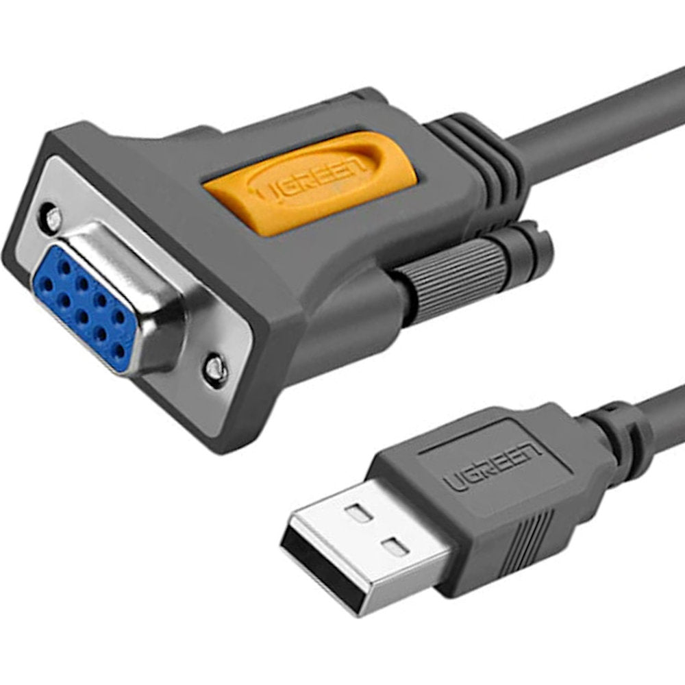 Kabel USB-A auf DB9 RS-232, 3 m, Ugreen CR104, Grau