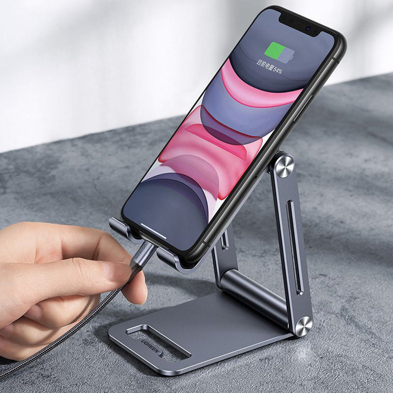 Halterung, Ständer, Schreibtischständer für Telefon / Tablet, Ugreen, Grau