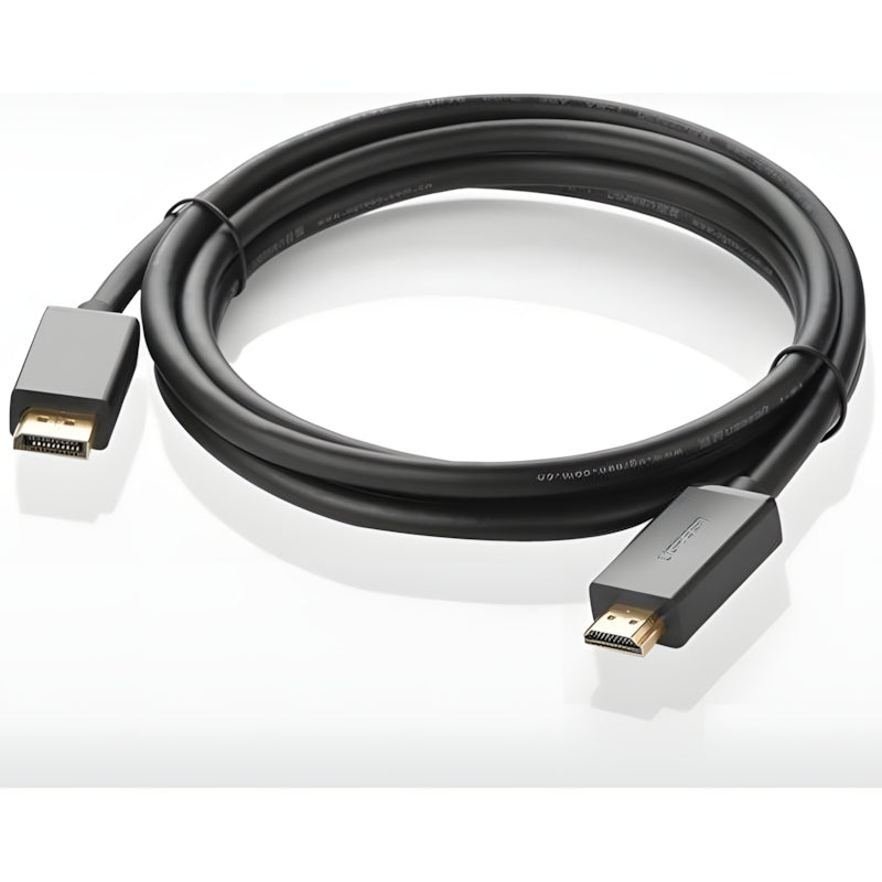 Unidirektionales Kabel DisplayPort zu HDMI, 4K, UHD, 3 m, Ugreen DP101, Schwarz