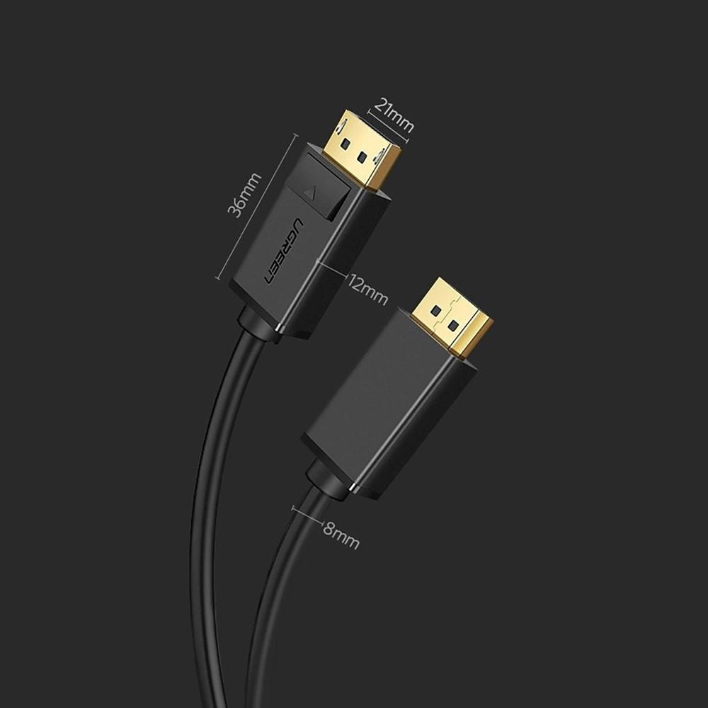 Kabel DisplayPort zu DisplayPort, 4K 60Hz, 5 m, Ugreen DP102, Schwarz