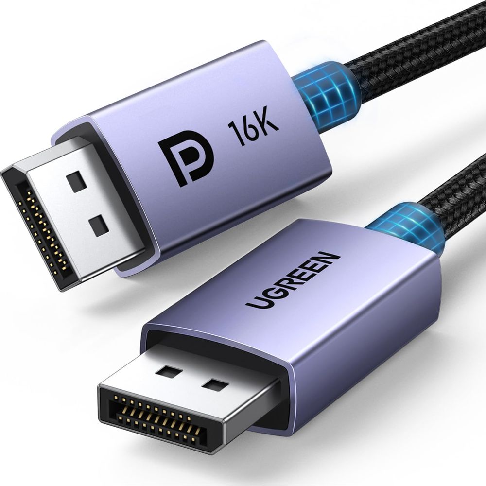 Kabel DisplayPort 2.1, 16K / 60Hz, 80Gbps, 2 m, Ugreen DP118, Grau