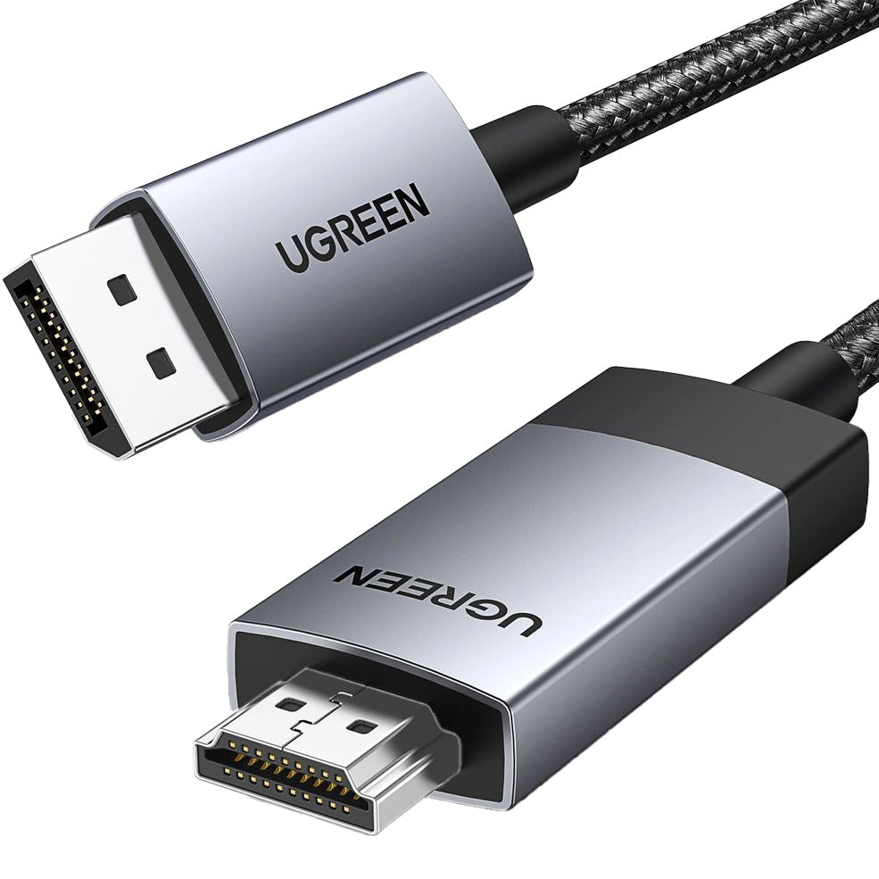 Kabel Ugreen DP119 DisplayPort / HDMI 1m, Grau