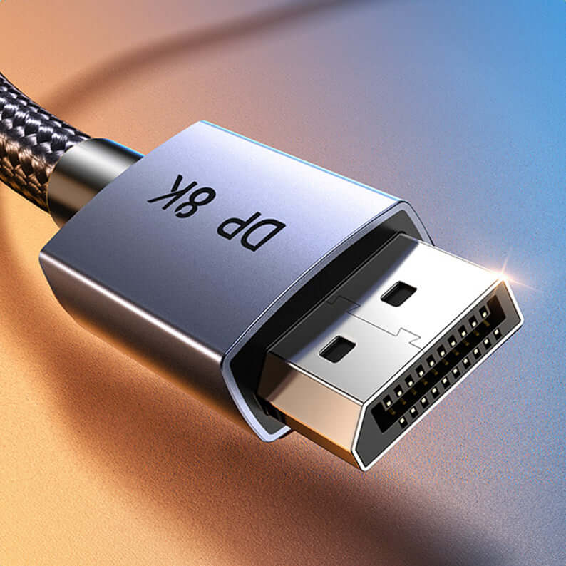 Kabel DisplayPort 1.4 Ugreen DP120 8K/60Hz mit geflochtenes 2m, Schwarz-grau