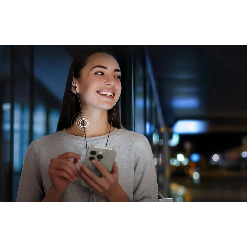 Kabelgebundene In-Ear-Kopfhörer mit USB-C, Ugreen EP105, Schwarz