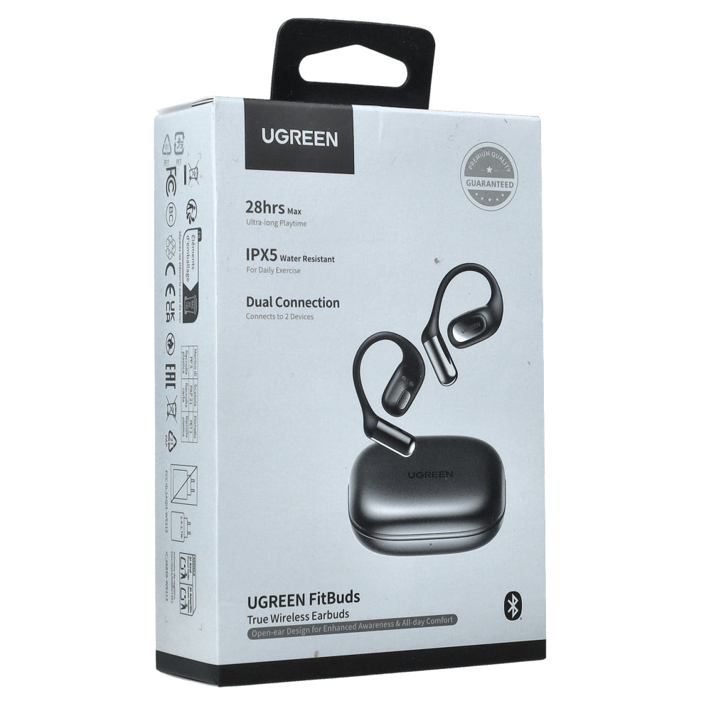 Kabellose In-Ear-Kopfhörer Ugreen FitBuds IPX5 Ohrhörer, Schwarz