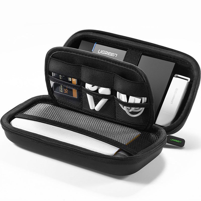 Gehäuse / Koffer für HDD und Zubehör Ugreen 18 cm x 9,5 cm x 5,5 cm, Schwarz